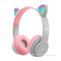 Hot Sale P47M Cat Ear Headphones: Bluetooth 5.0 Wireless Earphones for Girls with Best Mobile Game